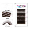 Picture of VEYES INC Colored Lash Extensions 03 05 07 15 C/D Curl 8-16mm Mixed Length Tray, Premium Individual Silk Eyelashes, Professional Supplies for Lash Techs (Dark+ Brown 0.15 C 8-16mm)