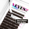 Picture of VEYES INC Colored Lash Extensions 03 05 07 15 C/D Curl 8-16mm Mixed Length Tray, Premium Individual Silk Eyelashes, Professional Supplies for Lash Techs (Dark+ Brown 0.15 C 8-16mm)