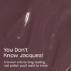 Picture of OPI Infinite Shine You Don't Know Jacques! | Opaque Dark Brown Crème Long Wear Gel Like Nail Polish | Vegan, Long Lasting, Streak Free