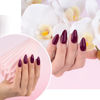 Picture of Imtiti Purple Gel Nail Polish, 1 Pcs 0.5 fl oz Burgundy Wine gel nail polish Color Soak Off Gel Polish Nail Art Manicure Salon DIY Nail Lamp Gel Nail Design Christmas Decoration