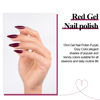 Picture of Imtiti Purple Gel Nail Polish, 1 Pcs 0.5 fl oz Burgundy Wine gel nail polish Color Soak Off Gel Polish Nail Art Manicure Salon DIY Nail Lamp Gel Nail Design Christmas Decoration