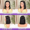 Picture of HIRIREMY Short Bob Wigs for Black Women Human Hair Straight Bob Wig 13x4 HD Lace Front Wigs Human Hair Pre Plucked Glueless Human Hair Bob Wigs for Black Women Natural Hairline 180% Density 12 Inch