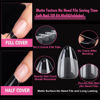 Picture of UNA GELLA Short Almond Fake Nails 600pcs Short Almond Press on Nails Pre-shape Short Almond Gel Nail Tips for Full Cover Acrylic Short Almond Nails False Nails For Nail Extension12 Sizes Gelly Tips