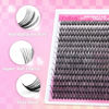 Picture of FADLASH DIY Lash Extension Kit Individual Lashes Cluster D Curl Eyelash Extension Kit D Curl Lash Clusters Lash Applicator Tool for Self Application at Home(KIT 40D-D-12-18mm)