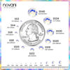 Picture of Novani Rhinestones 3000Pcs Flatback Crystal Round Loose Gemstones Glass Rhinestones for Crafts Makeup Nail Art Clothes Shoes DIY Decorations(SS8, 2.3-2.5mm,Moon Night)