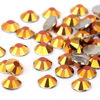 Picture of Novani Rhinestones 3000Pcs Flatback Crystal Round Loose Gemstones Glass Rhinestones for Crafts Makeup Nail Art Clothes Shoes DIY Decorations(SS8, 2.3-2.5mm,Gold)