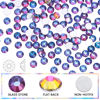 Picture of Novani Rhinestones 3000Pcs Flatback Crystal Round Loose Gemstones Glass Rhinestones for Crafts Makeup Nail Art Clothes Shoes DIY Decorations(SS8, 2.3-2.5mm,Blue Flame)