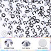 Picture of Novani Rhinestones Flatback Rhinestones Glass Gems Stones Jewels Round Gemstones Non-Hotfix Crystal for Crafts,SS30,288 Pieces,Hematite Black