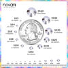 Picture of Novani Rhinestones Flatback Rhinestones Glass Gems Stones Jewels Round Gemstones Non-Hotfix Crystal for Crafts,SS30,288 Pieces,Hematite Black