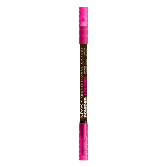 Picture of NYX PROFESSIONAL MAKEUP Brow Powder Louder Eyebrow Pencil, Brow Pencil with Buildable Volume For Up To 12HR Wear, Vegan Formula - Ash Brown
