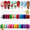 Picture of Born Pretty Nail Art Stamping Polish Halloween Nail Polish Set Manicure Print Nail Polish for Stamping Plates 24 Colors Bulk Nail Polish Set Gift Collection