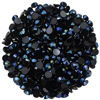 Picture of 1440 Pcs SS20 5mm Flatback Rhinestones for Nails Art Crafts Glitter Round Shine Gems AB Crystals DIY Clothes Shoes （Black-Bottom Ink-Blue AB）