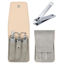 Picture of Nail Clipper Set Gifts for Men, 6 Pcs Case Fingernail Clipper Christmas Stocking Stuffers for Adults (Grey)