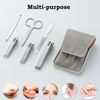 Picture of Nail Clipper Set Gifts for Men, 6 Pcs Case Fingernail Clipper Christmas Stocking Stuffers for Adults (Grey)