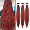 Picture of Ginger Braiding Hair Pre Stretched 3 Packs 24 Inch 350 Braiding Hair Yaki Texture, Hot Water Setting, Easy To Install Professional Synthetic Hair For Braiding(24 Inch, #350)