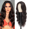 Picture of Long Brown Wig for Women 26Inch Wavy Curly Dark Brown Hair Wigs Synthetic Hair Replacement Wig Heat Resistant Hair Wig for Daily Party Use Halloween Costume Wig(26'' Dark Brown)