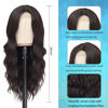 Picture of Long Brown Wig for Women 26Inch Wavy Curly Dark Brown Hair Wigs Synthetic Hair Replacement Wig Heat Resistant Hair Wig for Daily Party Use Halloween Costume Wig(26'' Dark Brown)