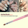 Picture of Nail Art Brushes Set Lofuanna 6Pcs Nail Tips Art Design Tools with Poly Extension Gel Brush, Nail Polish Brush, Carved Brush, Art Liner Brush and Dotting Pen, Acrylic Nail Brushes, Painting Drawing