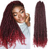Picture of The BOHOBABE Pre-twisted Passion Twist Crochet Hair 20 Inch Long Pre-looped Crochet Passion Twist Braiding Hair 8 Packs Soft Bohemian Twists (T118)