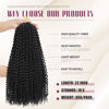 Picture of Dansama 7 Packs Passion Twist Hair Water Wave Braiding Hair for Butterfly Style Crochet Braids Bohemian Hair Extensions (22inch (Pack of 7), #1B)