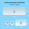 Picture of LitBear Large Pimple Patches, 5 Sizes 324 Patches Big Acne Patches, XL Hydrocolloid Bandages for Full Face, Forehead, Chin, Nose, Body, Back, Neck & Chest, Stirp, Square Large hydrocolloid Patch