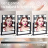 Picture of NUSVAN Vanity Mirror with Lights,Makeup Mirror with Lights with 9 Dimmable LED Bulbs, 3 Color Lighting Modes Detachable 10X Magnification Mirror Touch Control,360°Rotation