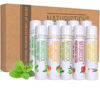 Picture of 10-Pack Lip Balm Gift Set by Naturistick. Assorted Scents. 100% Natural Ingredients. Best Beeswax Chapsticks for Dry, Chapped Lips. Made in USA for Men, Women and Children