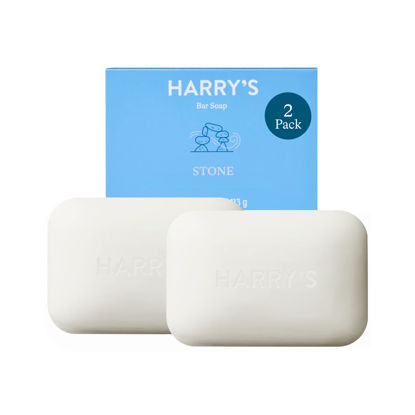 Picture of Harry's Bar Soap for Men, Stone Scent, 4 oz. Soap Bar, 2 Pack