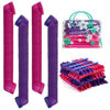 Picture of 40pcs Heatless Spiral Hair Rollers with Styling Hooks, 22inch/55cm, No Heat Damage, DIY Kit for Long & Medium Hair