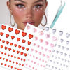 Picture of NOOEPC Heart Rhinestones Self Adhesive Face Gems Sticker Acrylic Heart Gems for Face Heart Stickers, Gem Stickers Heart Rhinestone Sticker for Valentine's Day DIY Crafts Party Decoration