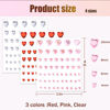 Picture of NOOEPC Heart Rhinestones Self Adhesive Face Gems Sticker Acrylic Heart Gems for Face Heart Stickers, Gem Stickers Heart Rhinestone Sticker for Valentine's Day DIY Crafts Party Decoration