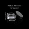 Picture of 50 Pack 5 Gram 0.17OZ Clear Plastic Containers with Lids, Small Round Cosmetic Jars Makeup Travel Containers Jar for Cream, Bead, Eye Shadow, Samples, Jewelry, Lotions, Powders, Glitters Lip Gloss
