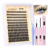 Picture of JIMIRE Natural Lash Clusters Kit Lash Extension Kit with Lash Bond and Seal 180Pcs Anime Eyelash Clusters D Curl Wispy Manga Lash Clusters 8-16MM Cluster Eyelash Extensions Kit Individual Lashes Pack