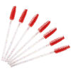 Picture of BTYMS 100 Pieces Disposable Mascara Wands Lash Spoolies Eyelash Brush Brow Spoolies Eyebrow Brush for Eyelash Extensions - Red