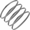 Picture of Bememo 4 Pieces Thick Non-Slip Elastic Sport Headbands Hair Headbands for Women and Men (Gray)