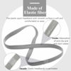 Picture of Bememo 4 Pieces Thick Non-Slip Elastic Sport Headbands Hair Headbands for Women and Men (Gray)