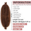 Picture of 24 Inch Soft Springy Afro Twist Hair 8 Packs Pre-Separated Long Spring Twsit For Soft Faux Locs Honey Brown Marley Twist Crochet Braiding Synthetic Hair Extension For Women(8 Strands/Pack 30#)