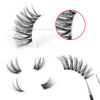 Picture of FANXITON Half Lashes with Clear Band Corner Lashes 15 MM Natural Look 3D False Eyelashes Wispy Soft Cat Eye Fluffy Curl Accent Lashes 10 Pairs Pack