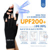 Picture of SAVILAND UV Gloves for Nails: Professional UPF200+ UV Gloves for Gel Manicures Anti UVA & UVB 999+ Gloves for Gel Nail Lamp Fingerless UV Light Gloves for Gel Nails Prevent Hands from UV Harm (Black)