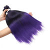 Picture of Pre Stretched Braiding Hair, 20 inch Braiding Hair, 8 Packs Soft Yaki Texture,No Itch, Hot Water Setting Synthetic Hair Extensions for Braids (20in,1B/Purple)
