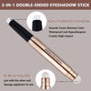 Picture of MiaSarah 2 in 1 eyeshadow stick and Sponge Makeup Brush, Smooth Cream Shimmer Shadow Pencil Long Lasting Waterproof Eye Shadow Highlighter Stick Makeup, Hypoallergenic Multi-Dimensional eyes Look