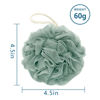 Picture of Awontar Bath Loofah Sponge, 60G Shower Loofah Exfoliating Body Scrubber Sponge, 4 Count Bath Mesh Pouf Ball for Women and Men (Light Color)
