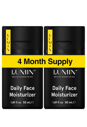 Picture of Lumin - Daily Face Moisturizer for Men - with niacinamide, Mens Face Lotion, Mens Skin Care, Ideal for normal & combination skin, 50ml, 2-Pack