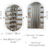 Picture of Leticia Silver Braiding Hair for Boho Braids Curly Boho Braiding Hair Boho Hair for Braiding Braids