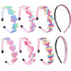 Picture of Lizioo Girls Headbands Glitter Kids Headbands Bow/Heart/Star Headbands Sweet Hairband For Toddler/Girls/Teens
