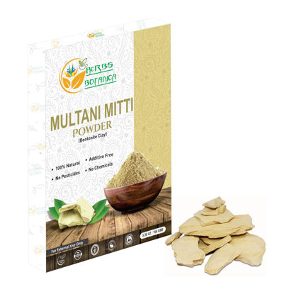 Picture of Multani Mitti Earth Clay (Bentonite & Kaolin), 100% Natural Indian Healing Clay Mask for Skin Care, Natural Deep Cleansing, Pure Grade Facial Mask, Calcium & Sodium Clay, 5.3 oz