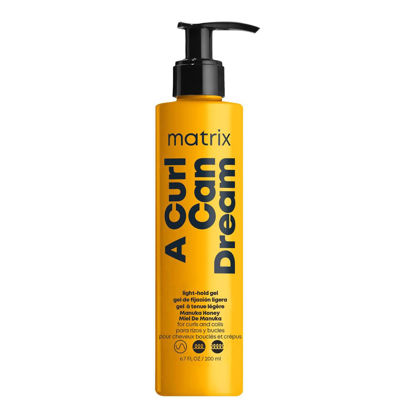 Picture of Matrix A Curl Can Dream Light Hold Gel, Defines Curls Without Flaking or Crunch For Curly, Coily, & Wavy Hair, Silicone, Sulfate & Paraben Free, Salon Styling Gel, Control Frizz, 6.7 Fl Oz