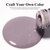 Picture of Imtiti Glitter Gel Nail Polish, 0.5 Fl Oz Grey Brown Glitter Gel Polish Soak Off LED U V Gold Shimmer Sparkle Nail Gel Polish DIY Nail Art Starter Manicure Salon Gel Nail Polish Kit