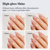 Picture of Imtiti Jelly Nude Gel Polish, 15ML Sheer Neutral Jelly Gel Nail Polish Translucent Spring Summer Nail Gel Polish LED UV Gel Nail Polish for Nail Art DIY Manicure