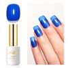 Picture of Imtiti Pearl Gel Nail Polish, 0.5 Fl Oz Deep Blue Glitter Gel Polish Soak Off LED UV Shimmer Mermaid Pearlescent Nail Gel Polish DIY Nail Art Starter Manicure Salon Gel Nail Polish Kit